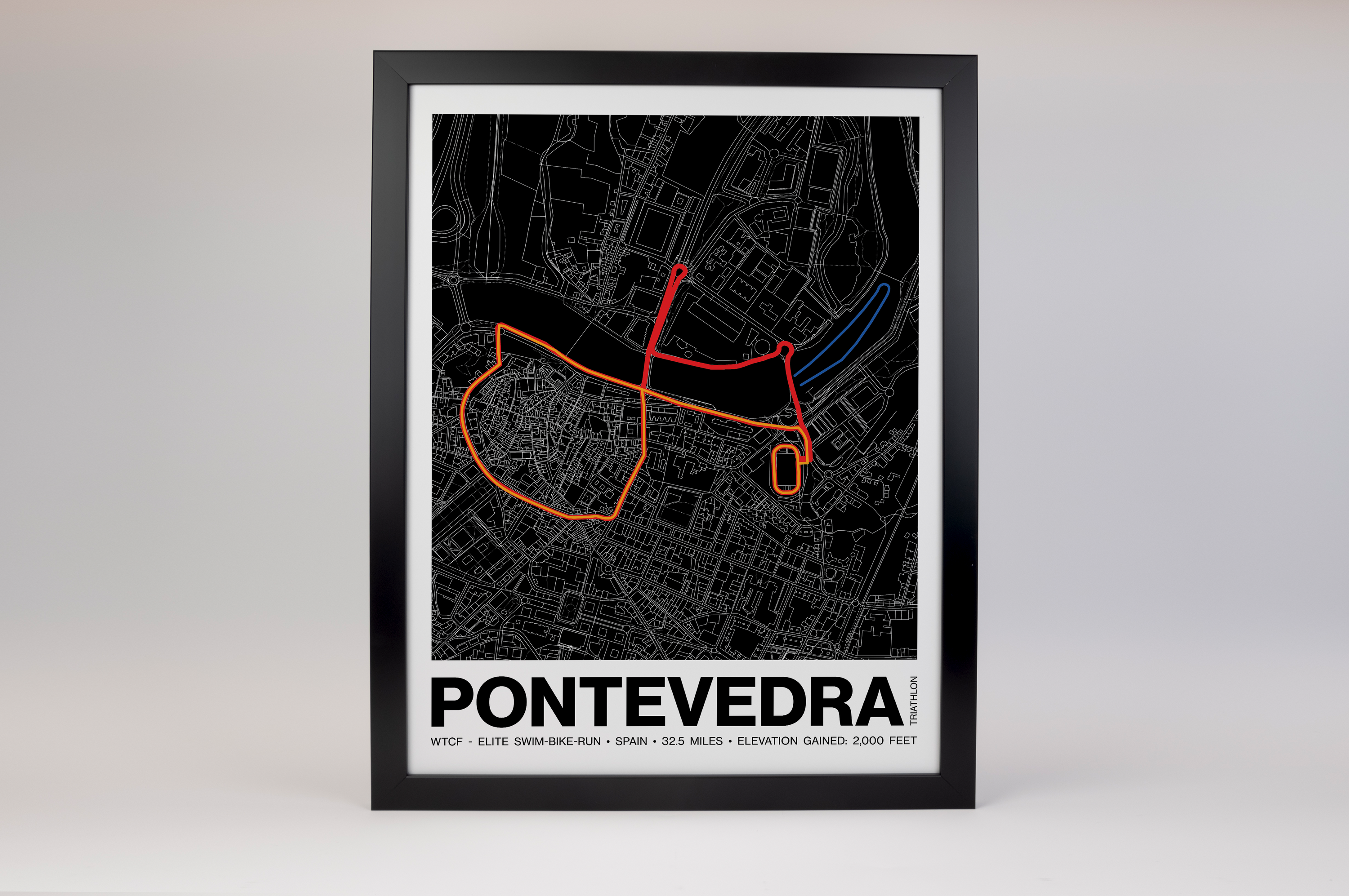 World Triathlon Championship Finals Elite Swim-Bike-Run Poster - Grid Style