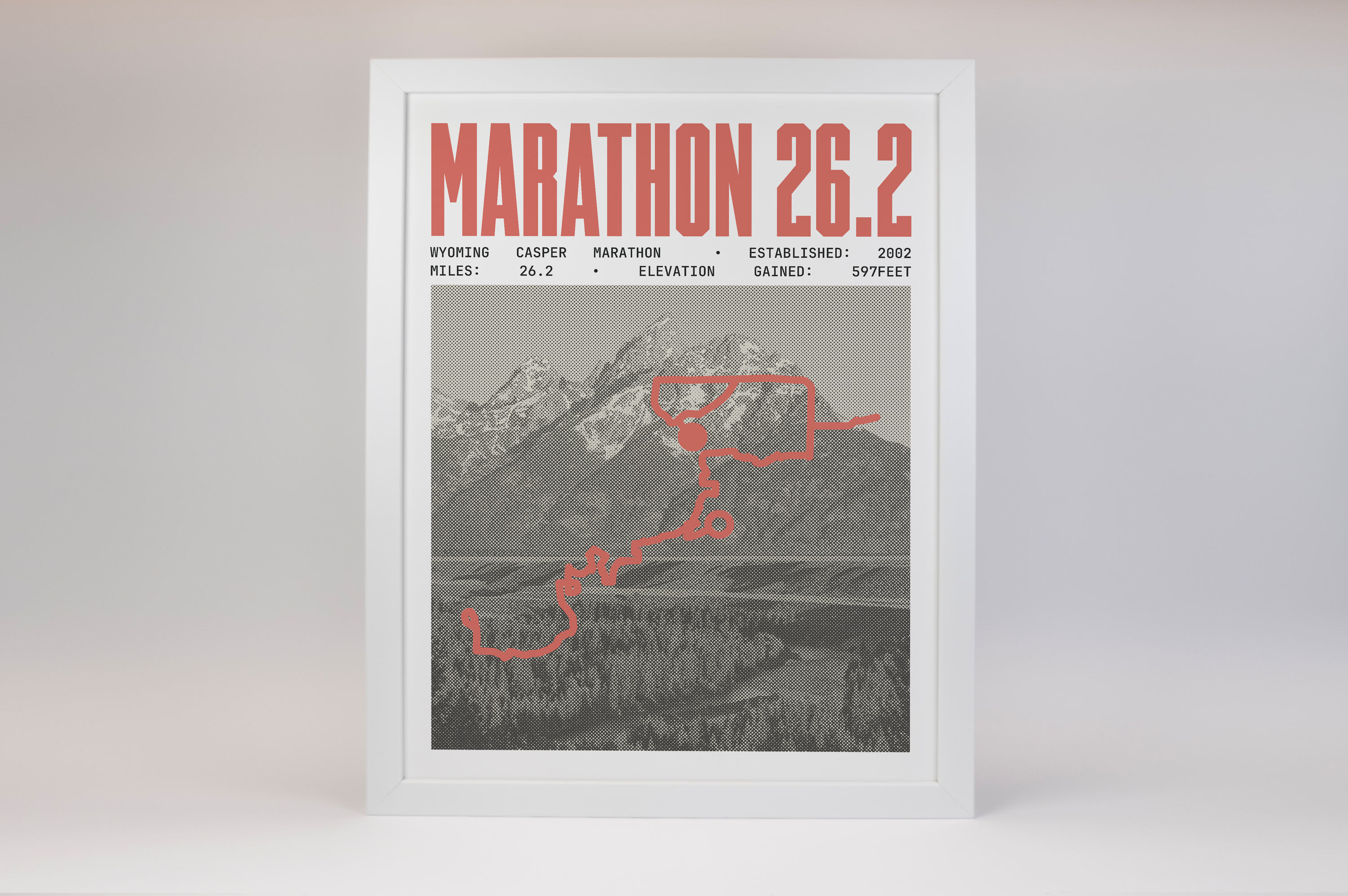 Wyoming Casper Marathon Poster