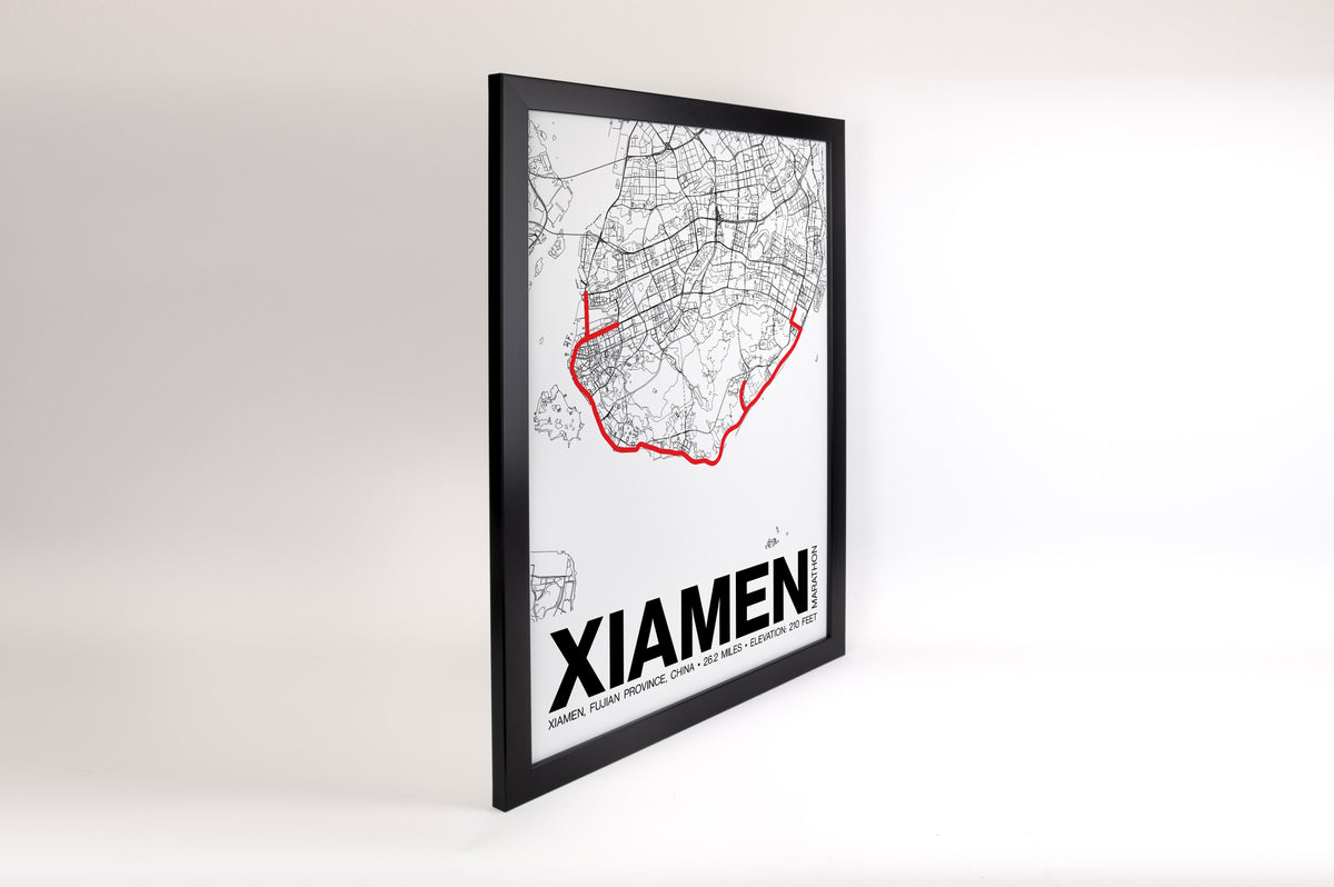 Xiamen Marathon Poster - Grid Style