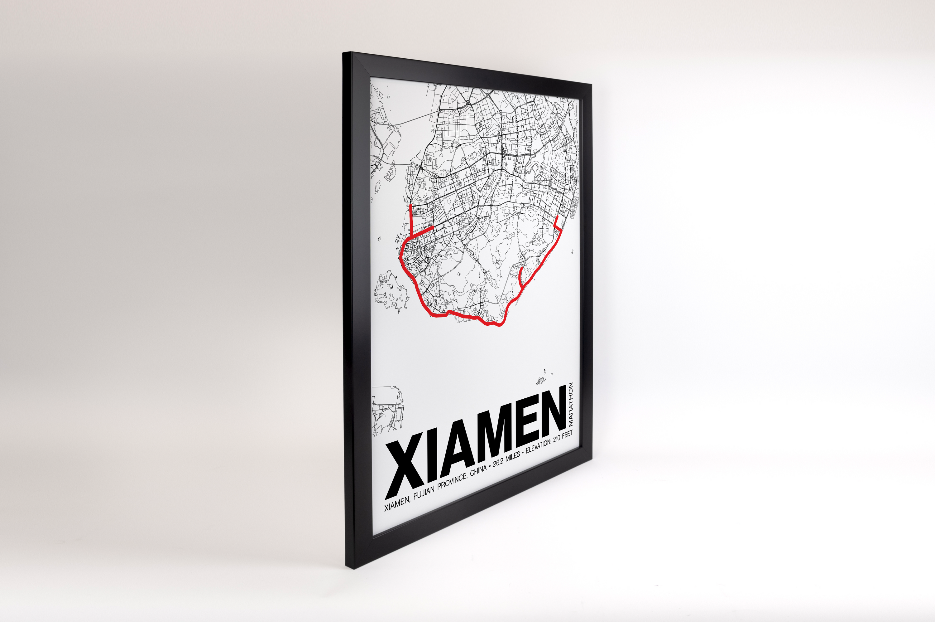 Xiamen Marathon Poster - Grid Style