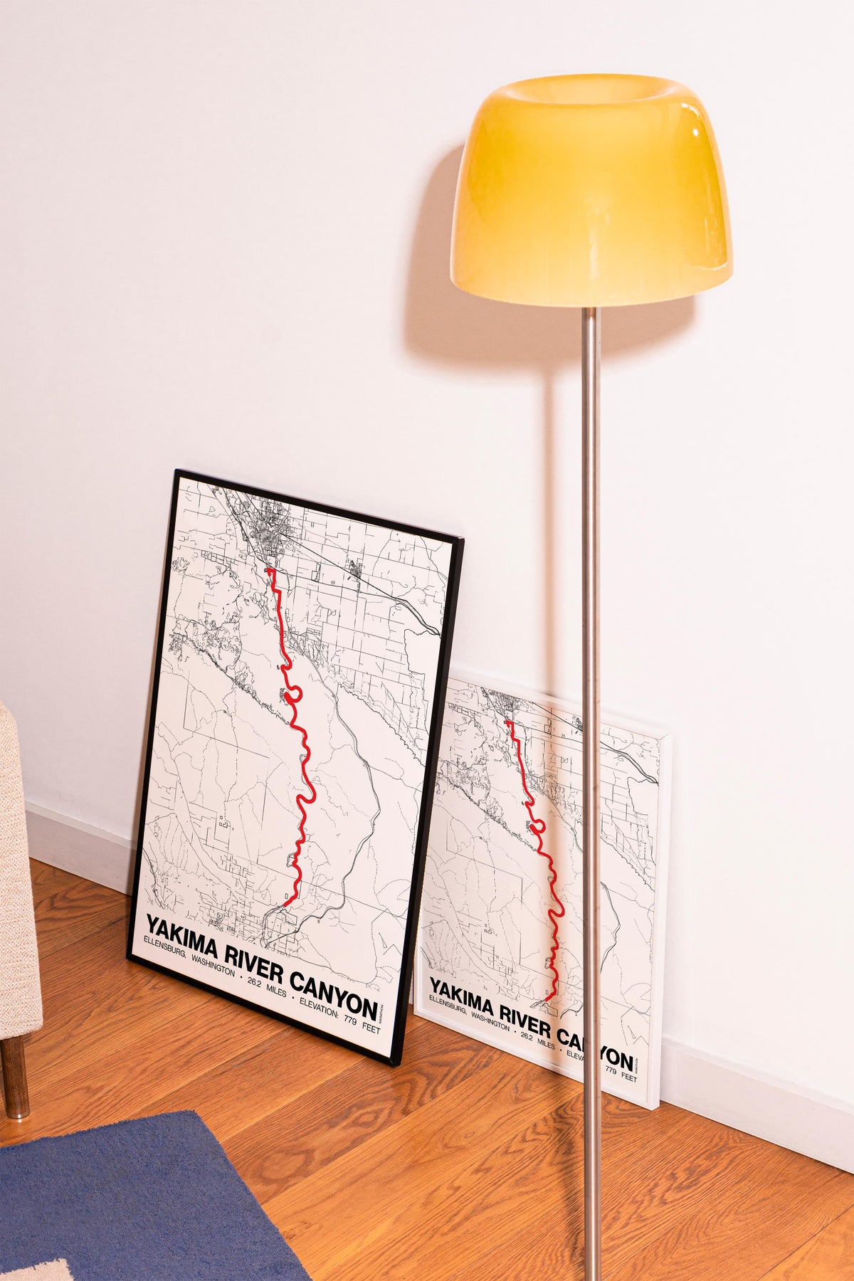 Yakima River Canyon Marathon Poster - Grid Style