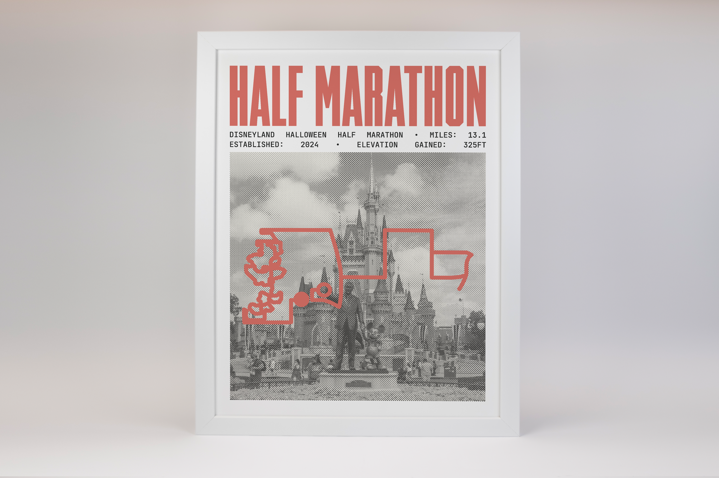 Disneyland Halloween Half Marathon Poster