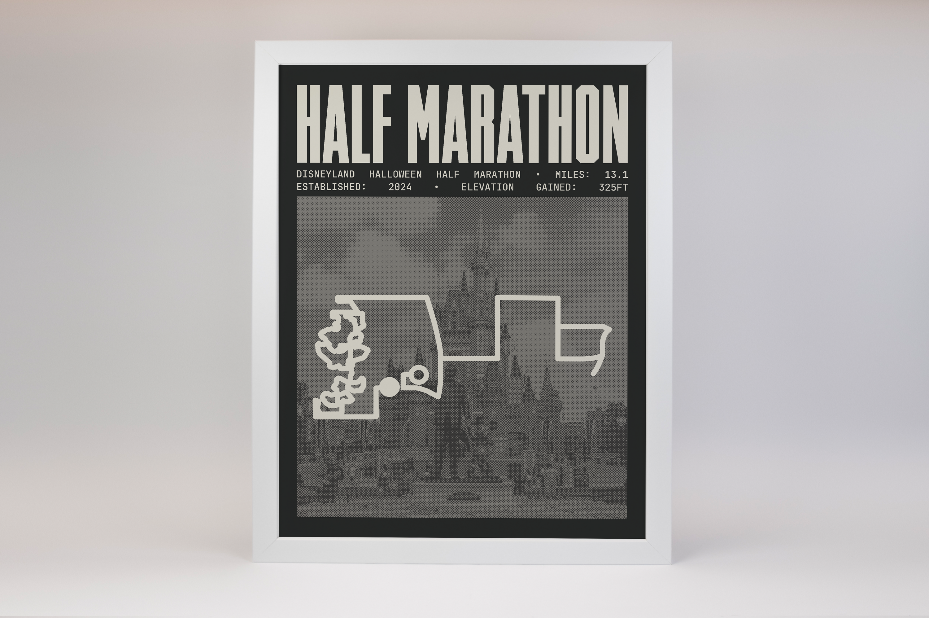 Disneyland Halloween Half Marathon Poster