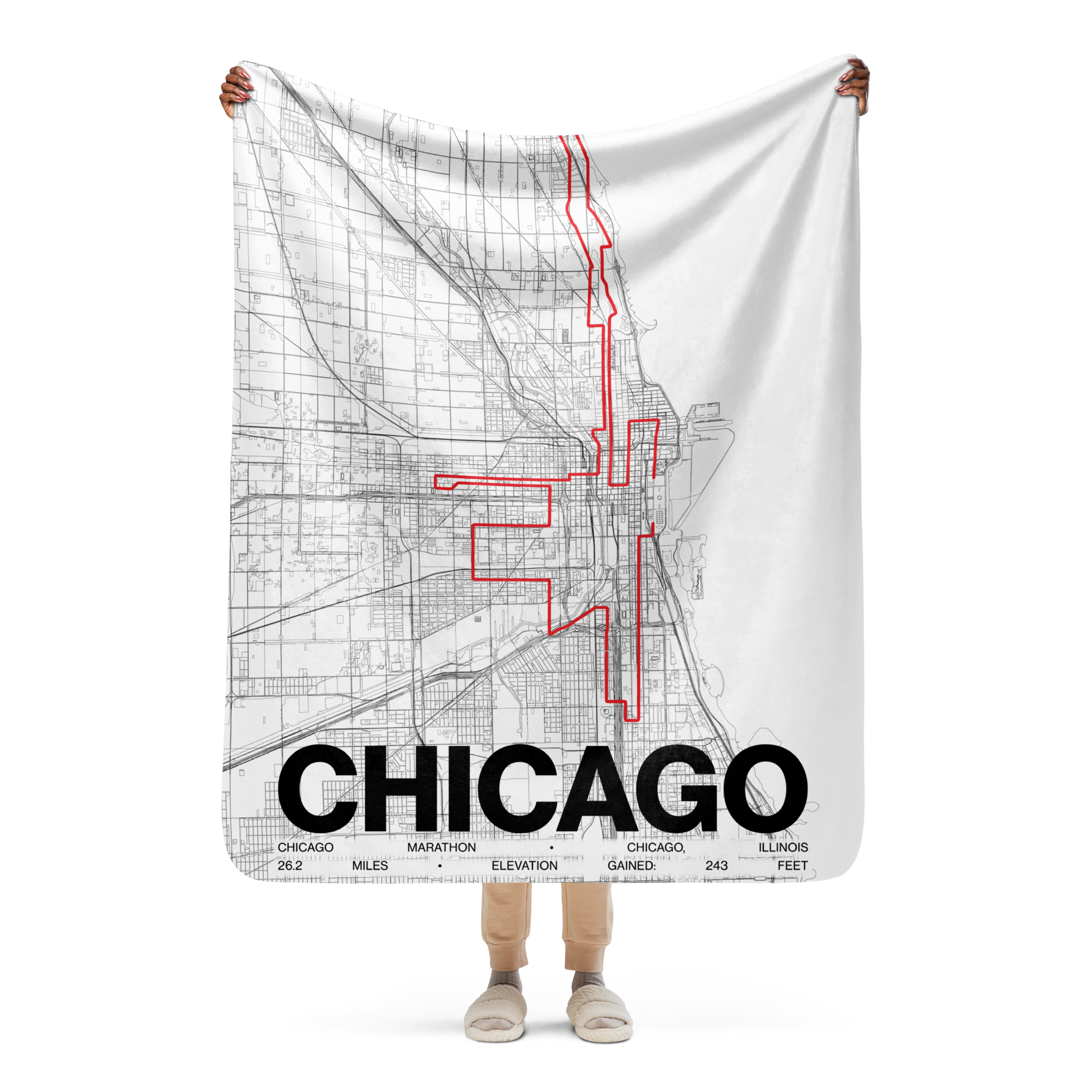 Chicago Marathon Blanket