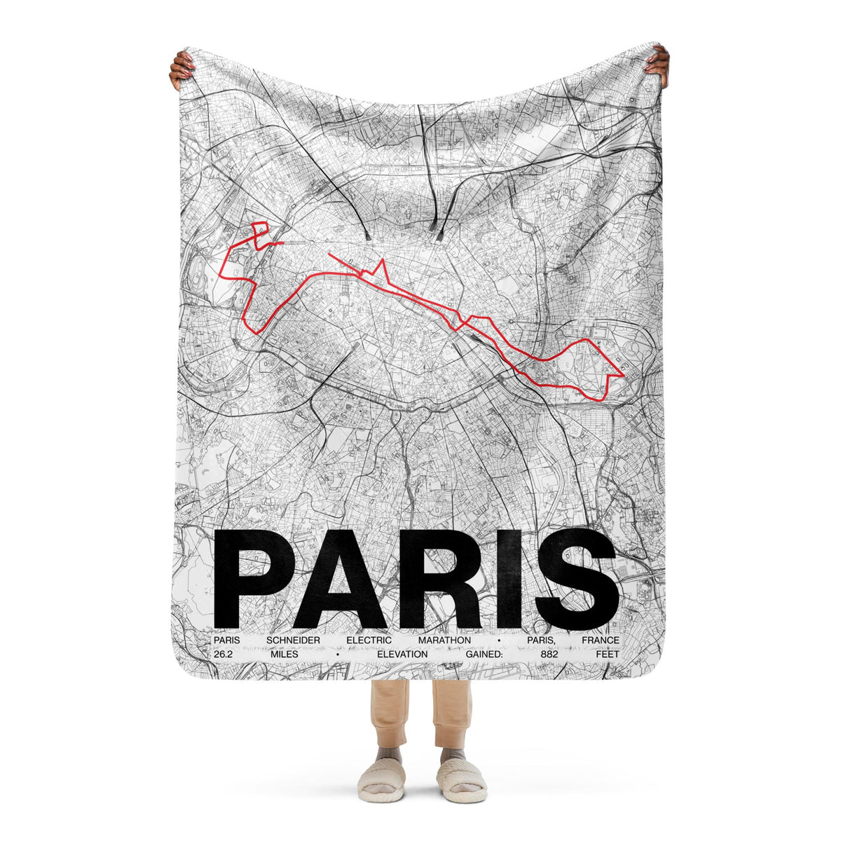 Paris Marathon Blanket