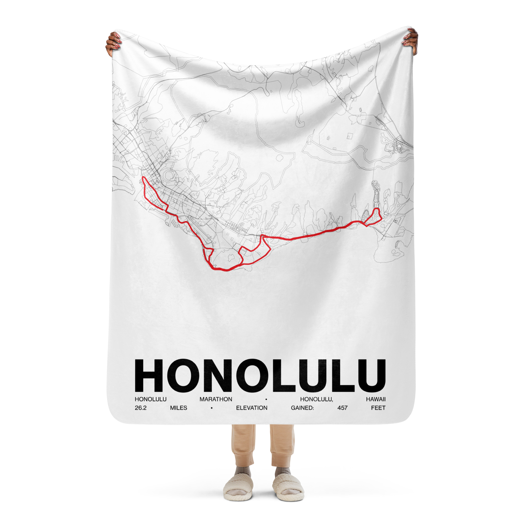 Honolulu Marathon Blanket