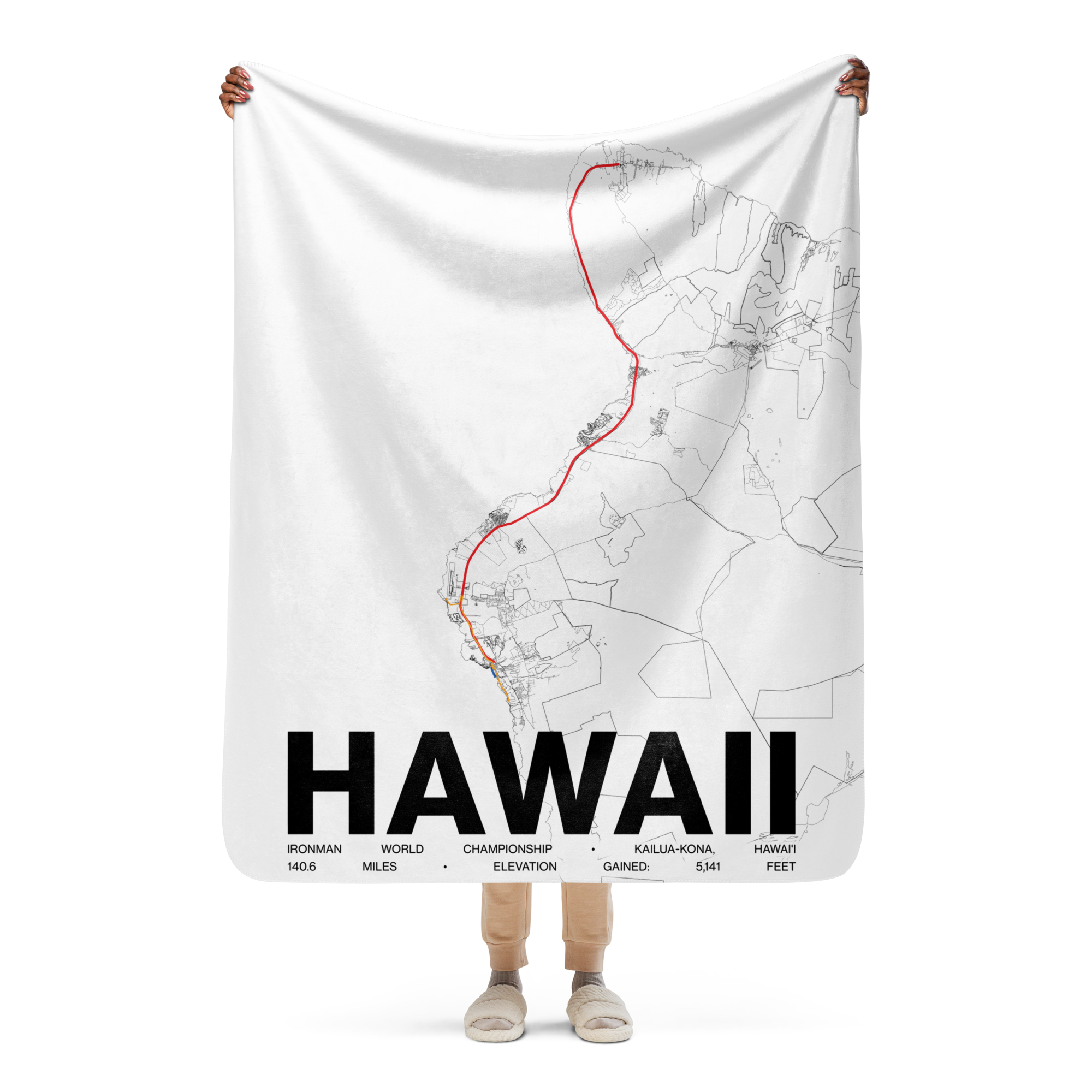 Ironman 140.6 Kona Hawaii Blanket