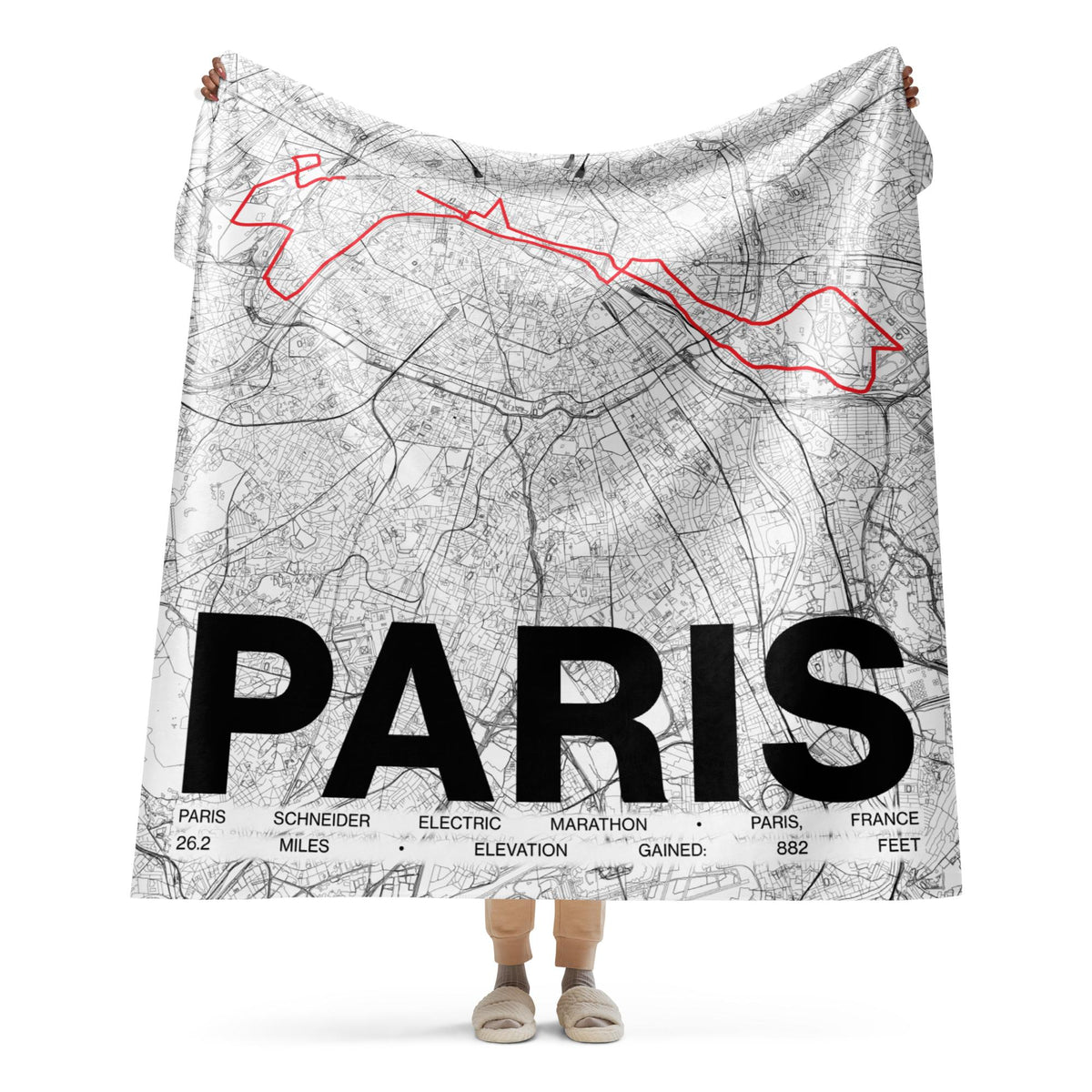 Paris Marathon Blanket