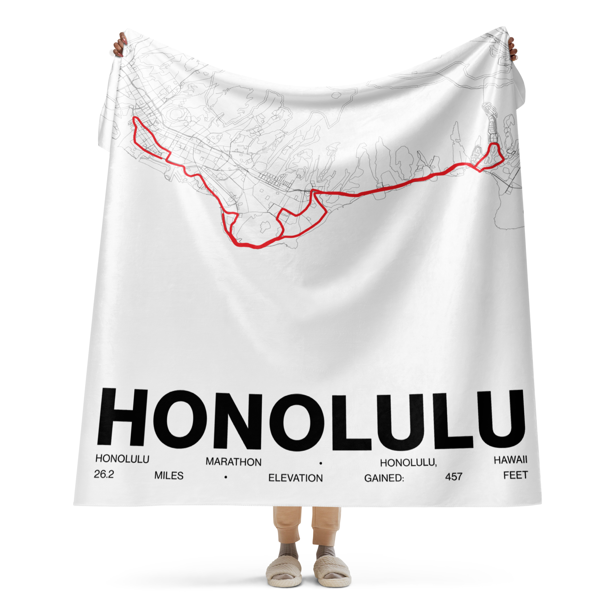 Honolulu Marathon Blanket