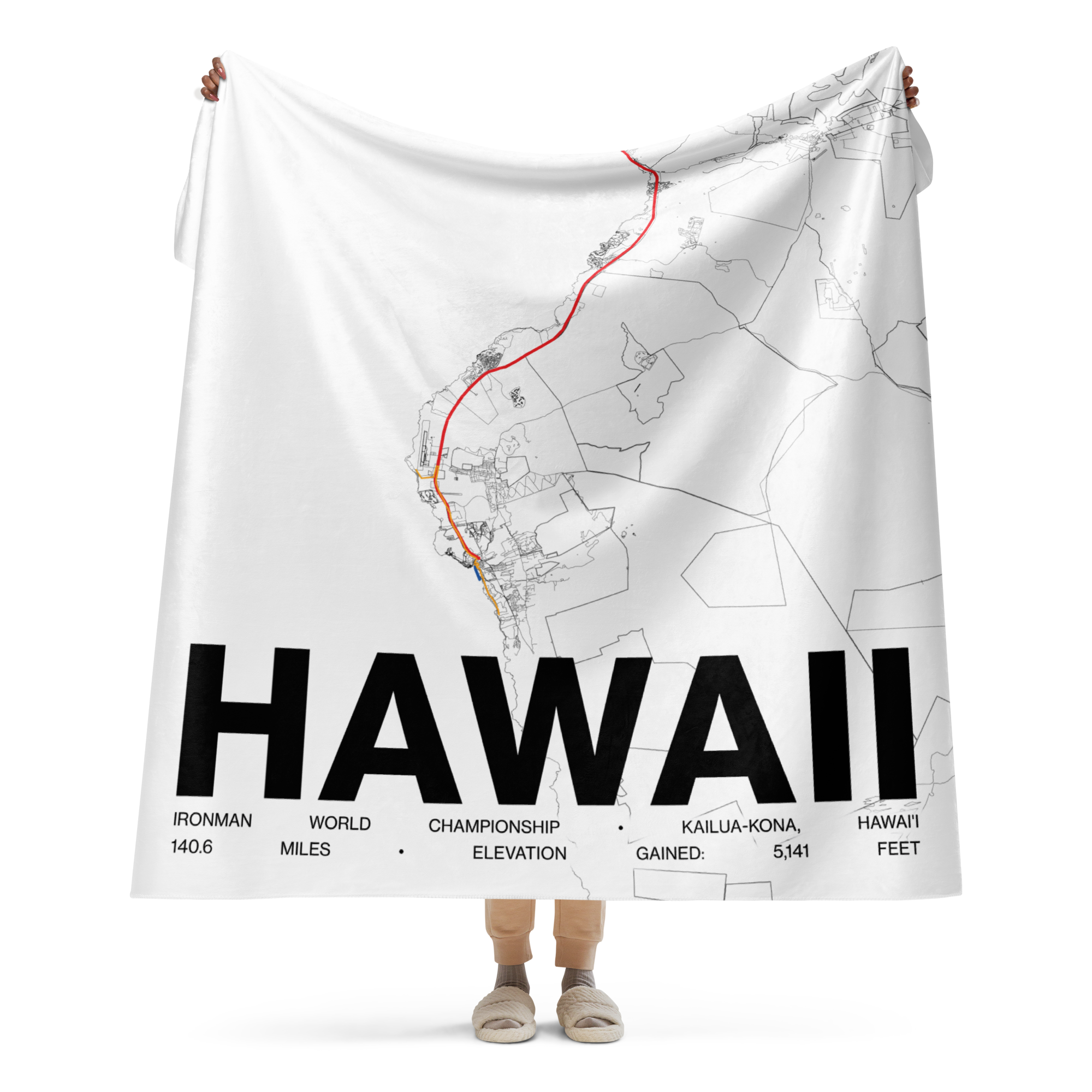 Ironman 140.6 Kona Hawaii Blanket