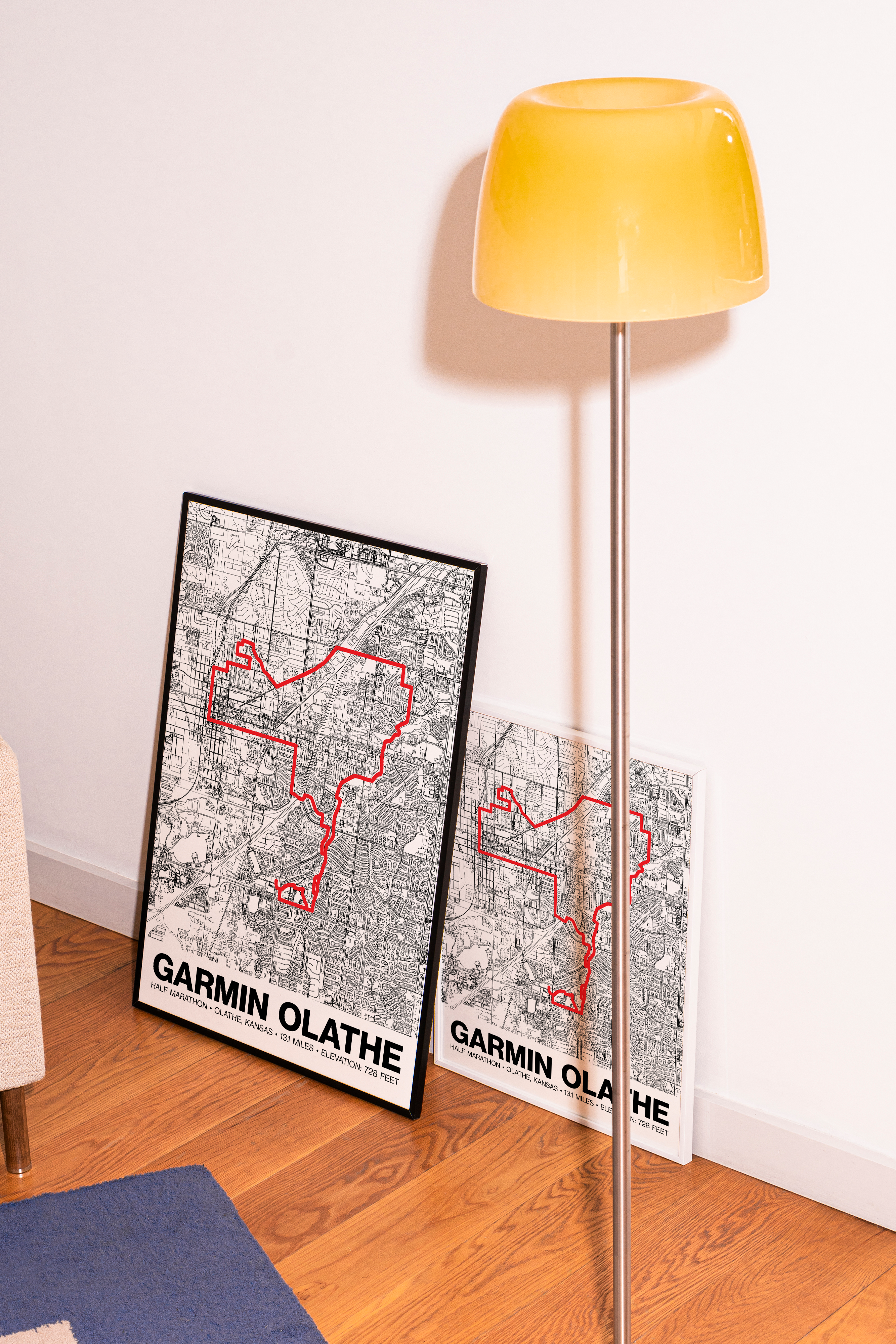 Garmin Olathe Half Marathon Poster - Grid Style
