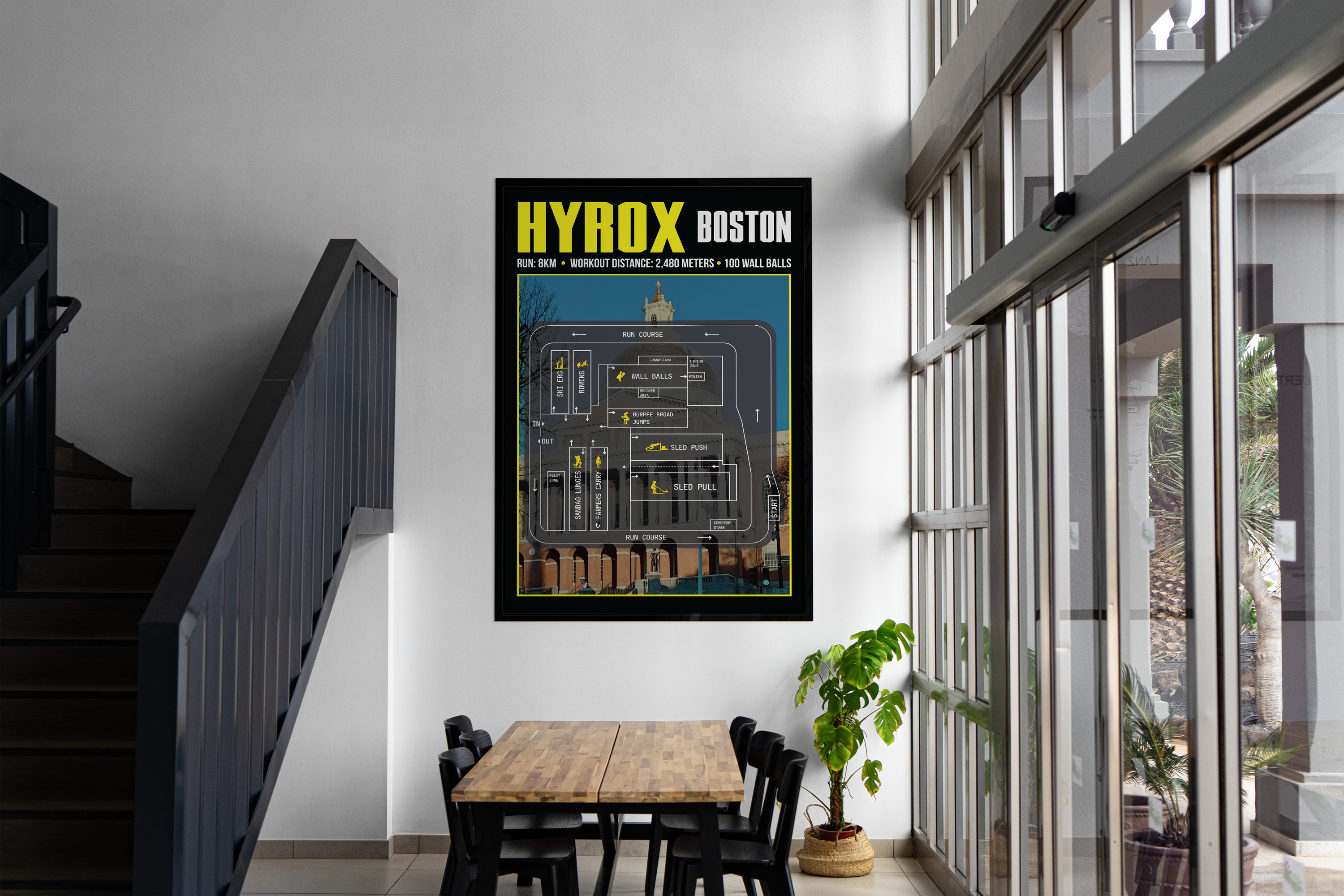Hyrox Boston Poster